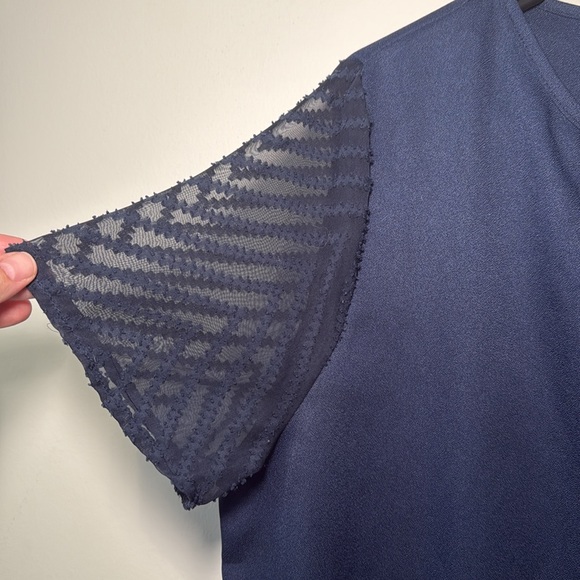 SHEIN‎ Women’s XL Navy Blue Short Sleeve Casual Dress - Picture 2 of 6